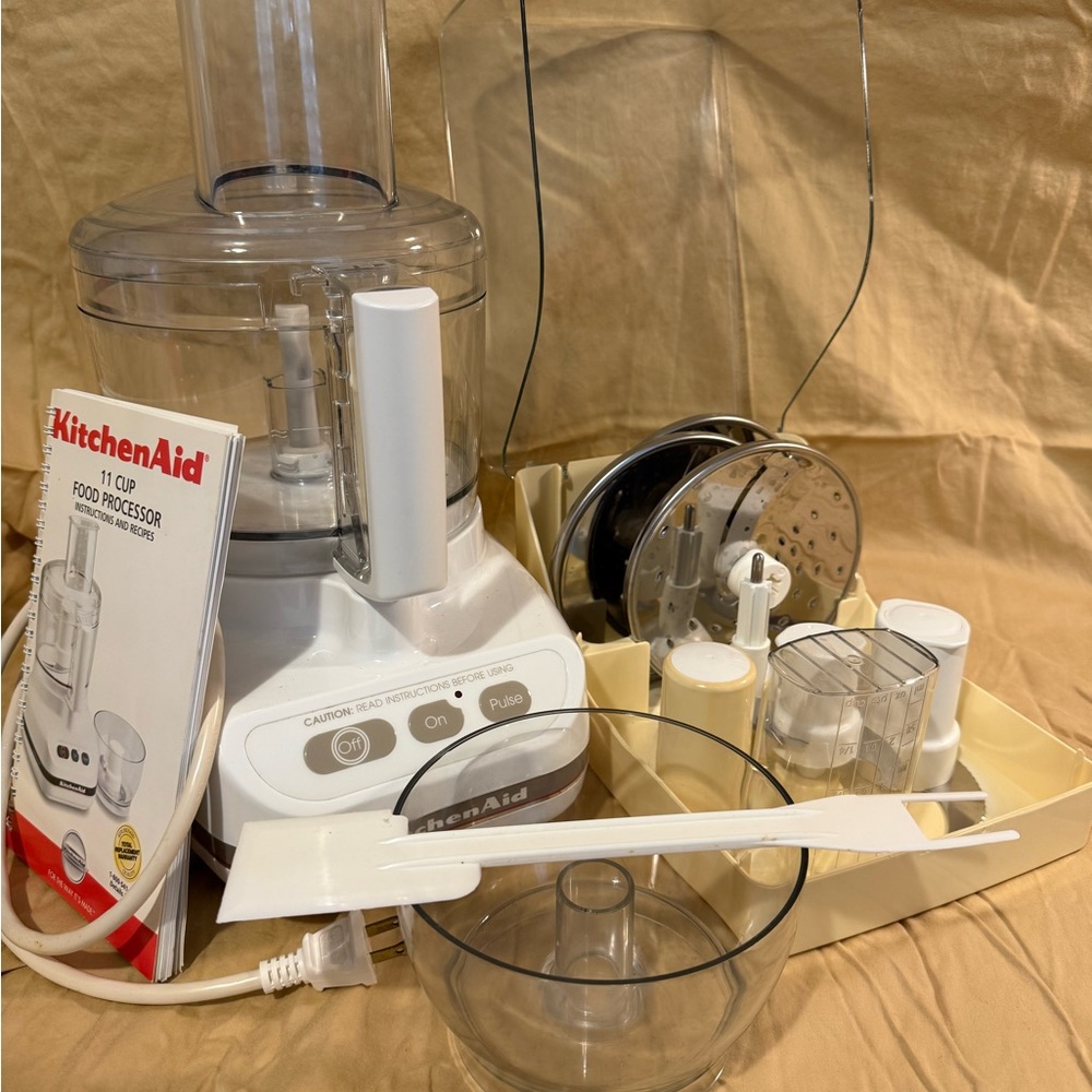 KitchenAid White Food Processor with Accessories